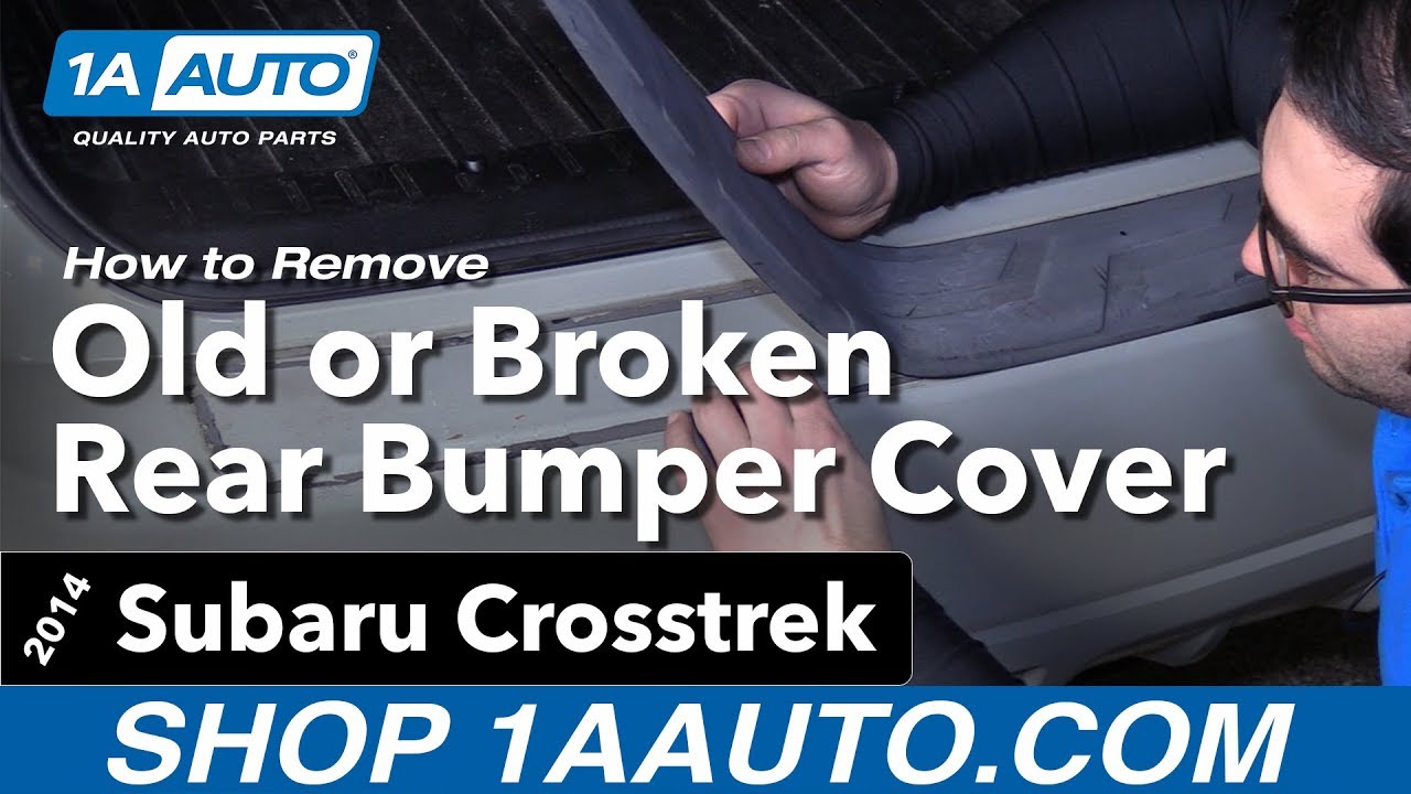 How to Remove Rear Bumper Step Cover 2014-17 Subaru Crosstrek