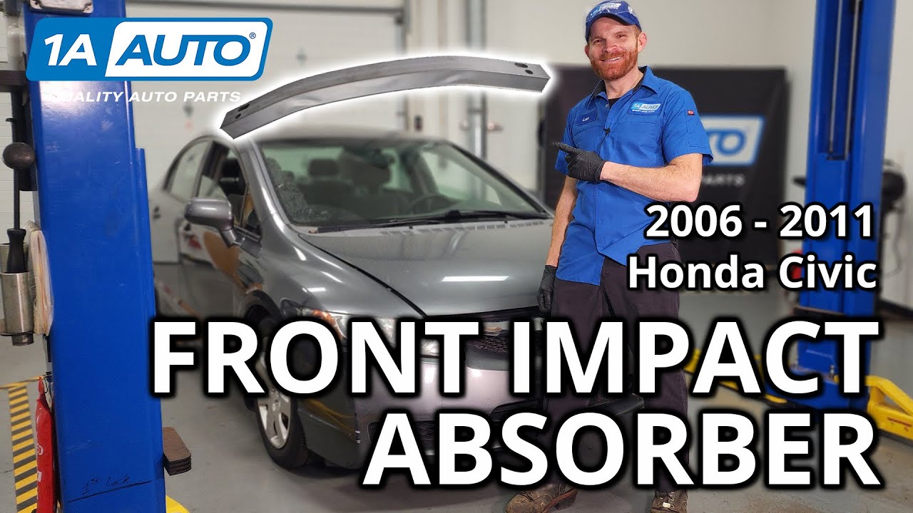 How to Replace Front Bumper Impact Absorber 2006-2011 Honda Civic | 1A Auto