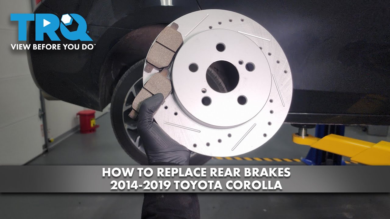 How to Replace Rear Brakes 2014-2019 Toyota Corolla | 1A Auto