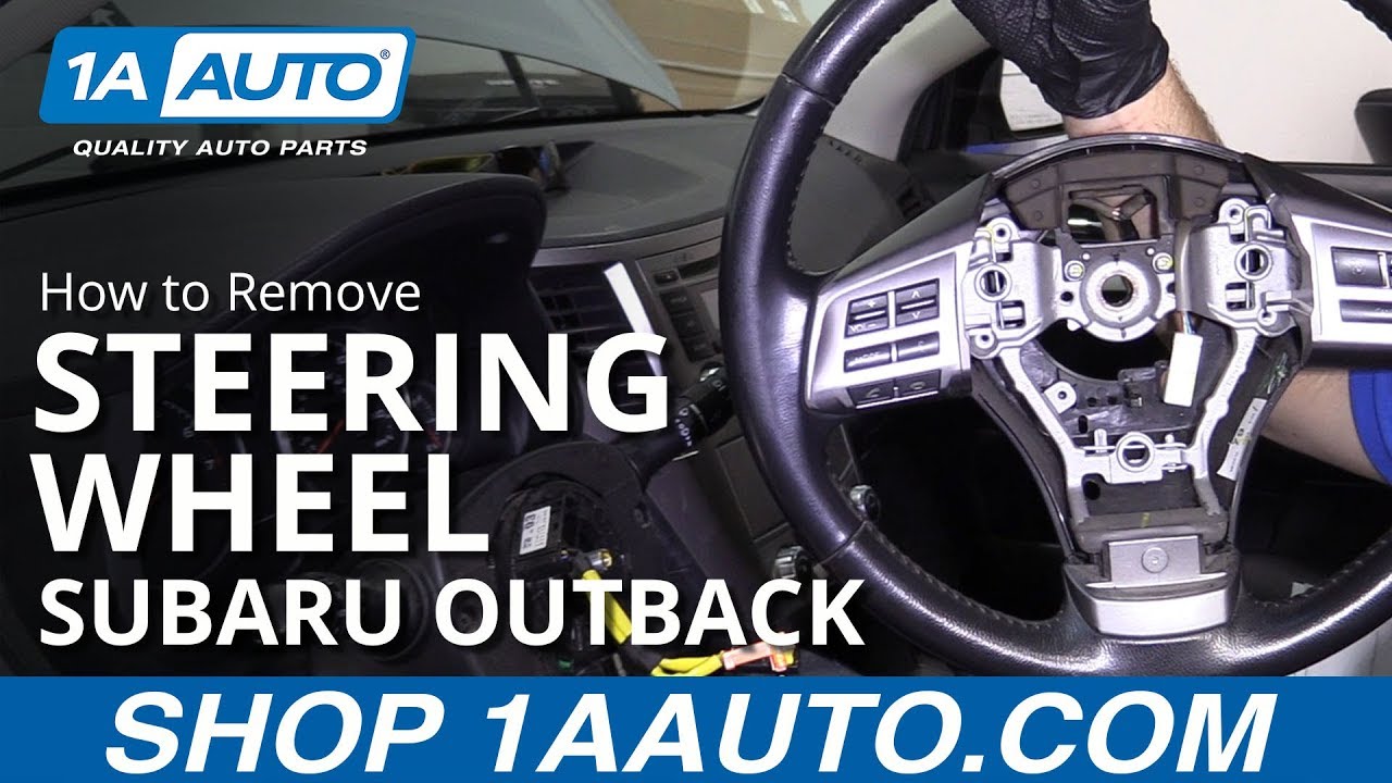 How to Remove Steering Wheel 2010-14 Subaru Outback