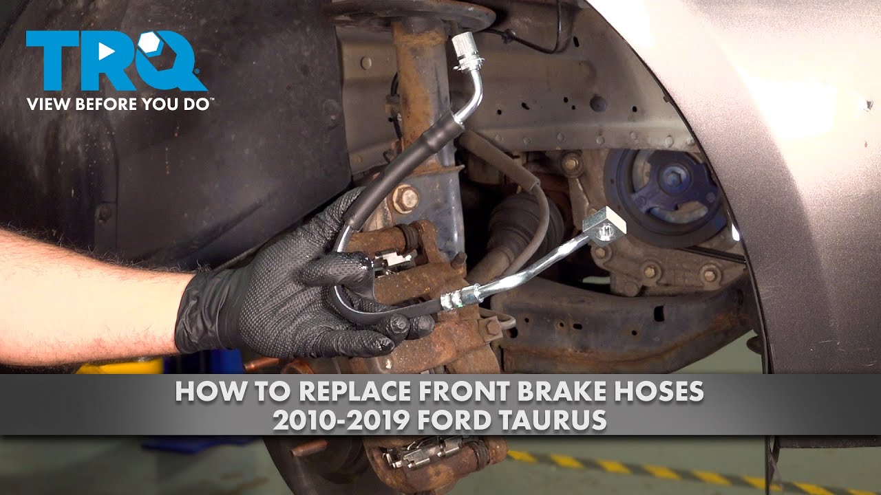 How to Replace Front Brake Hoses 2010-2019 Ford Taurus | 1A Auto