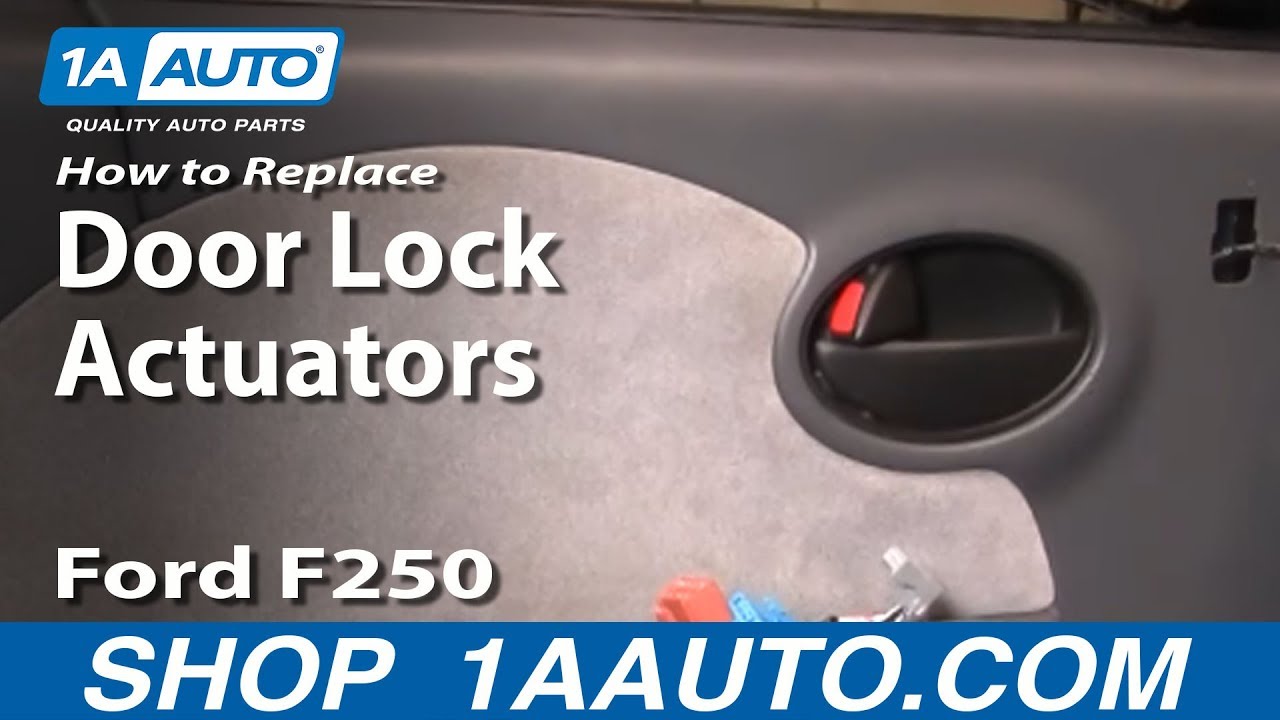 How to Replace Door Lock Actuators 1999-2010 Ford F250 Super Duty