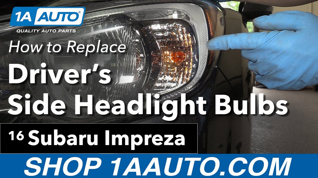 How to Replace Headlight Bulbs 2011-16 Subaru Impreza