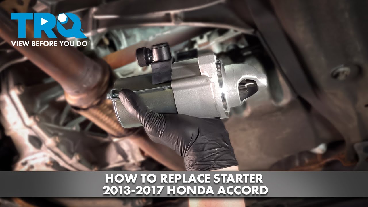 How to Replace Starter 2013-2017 Honda Accord | 1A Auto