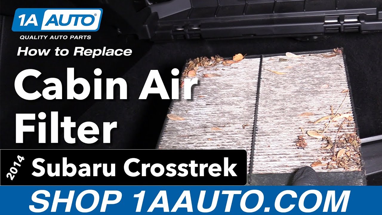 How to Replace Cabin Air Filter 2014-17 Subaru Crosstrek