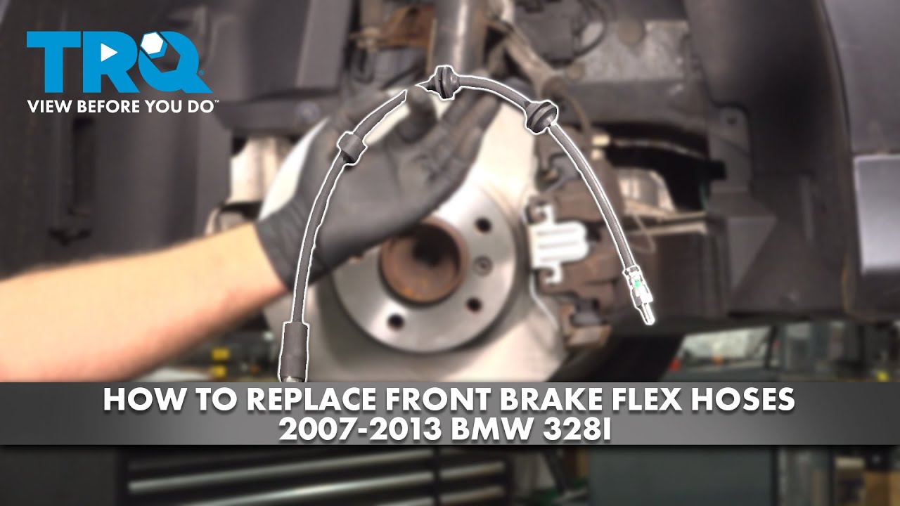 How to Replace Front Brake Flex Hoses 2007-2013 BMW 328i | 1A Auto