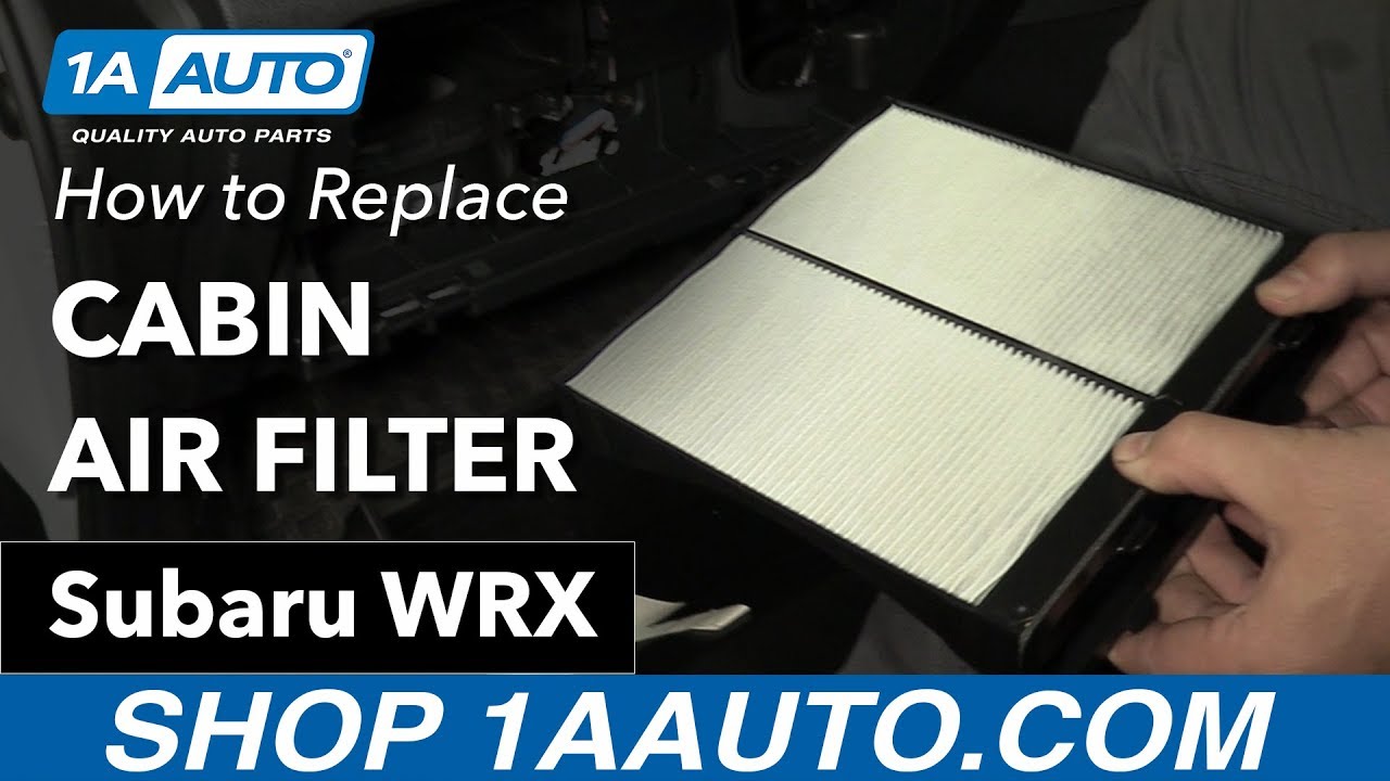 How to Replace Cabin Air Filter 2011-16 Subaru WRX