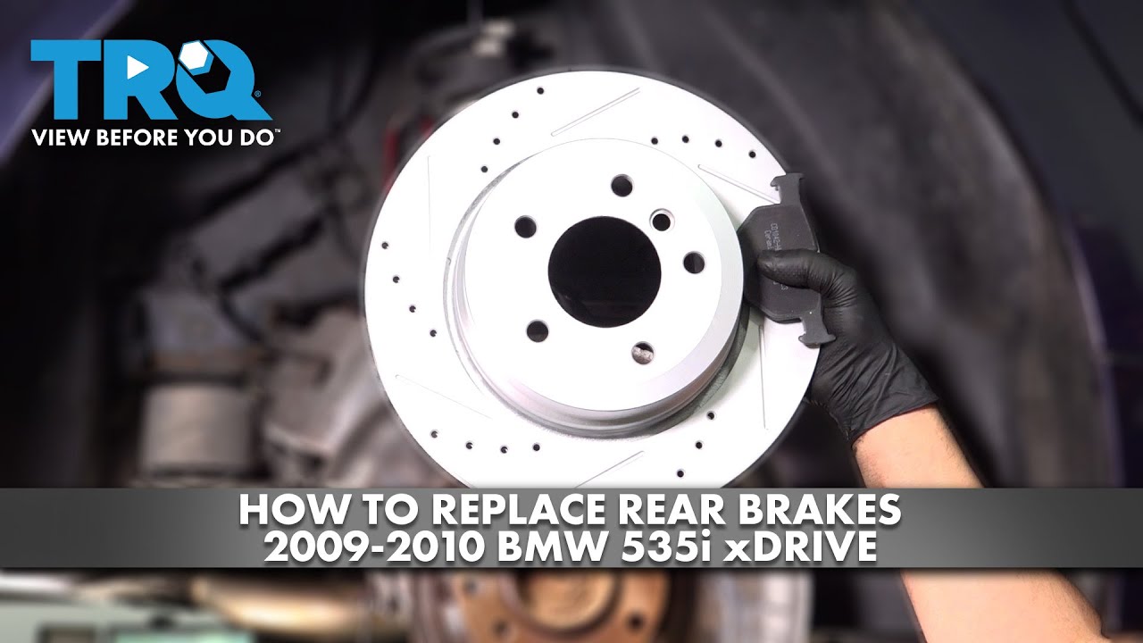 How to Replace Rear Brakes 2009-2010 BMW 535i xDrive