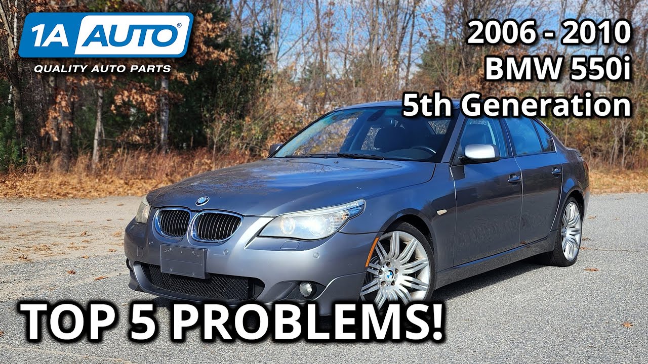 Top 5 Problems BMW 5 Series 550i Sedan 2006-2010 5th Generation