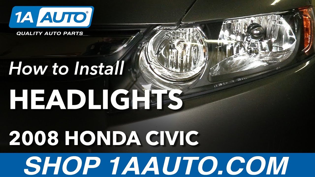 How to Replace Headlights 2006-08 Honda Civic