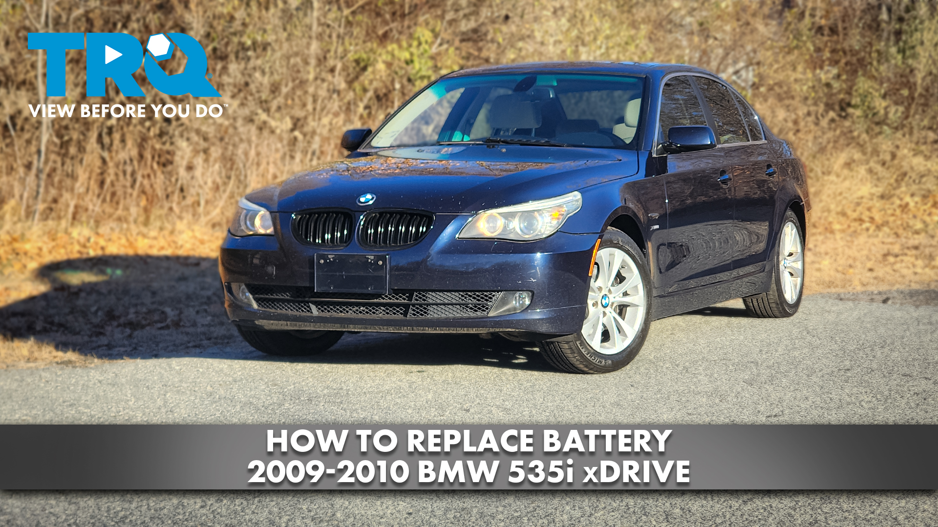 How to Replace Battery 2009-2010 BMW 535i xDrive