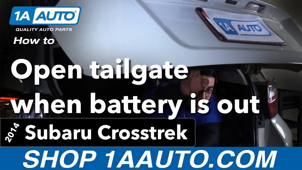 How to Open Tailgate When Battery Is Out 2014-17 Subaru Crosstrek