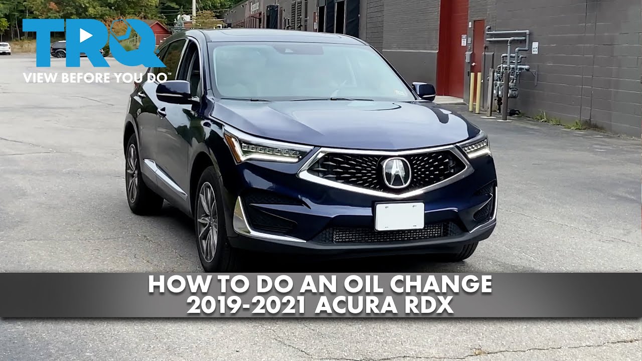 How to Change Oil 2019-2021 Acura RDX